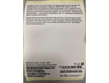 Верхняя наклейка iPhone 13 Mini